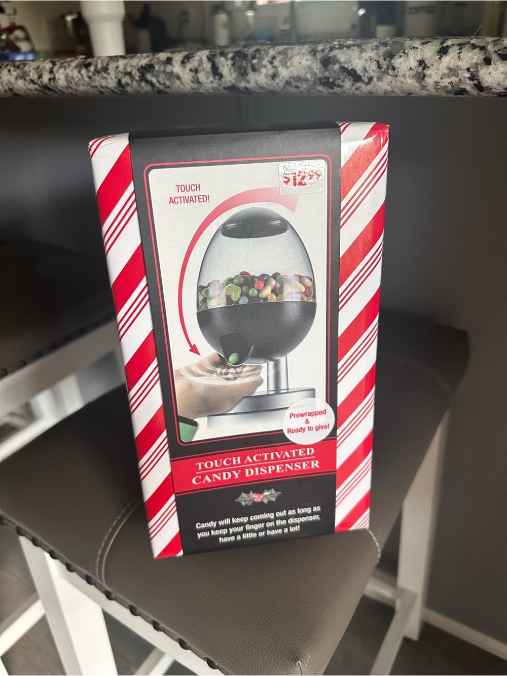 Touch Activated Candy Dispenser - Red & White Packaging